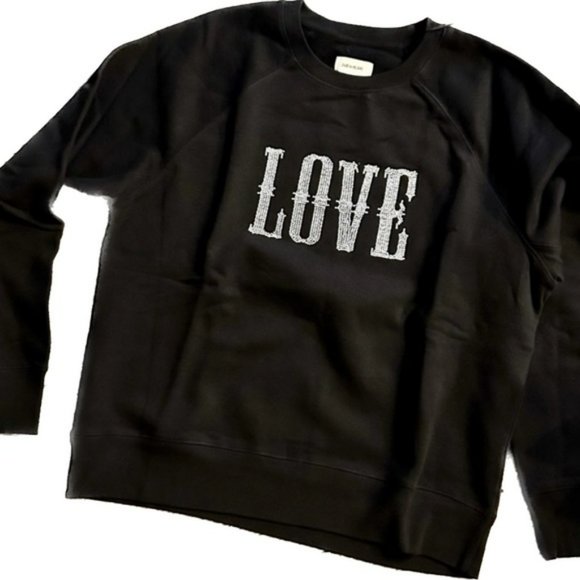 Zadig & Voltaire Jeweled Crewneck Sweatshirt - Size small - Picture 3 of 7